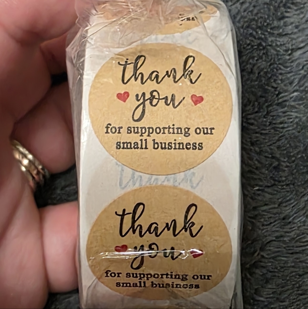 Thank You Sticker Roll Set Of 500 - Picture 2 of 3